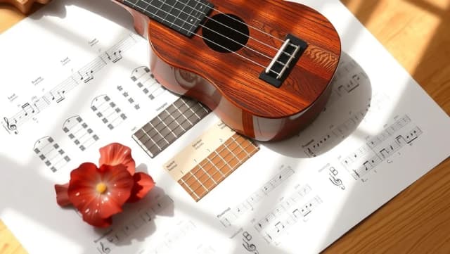 Can't Help Falling in Love ackord på ukulele